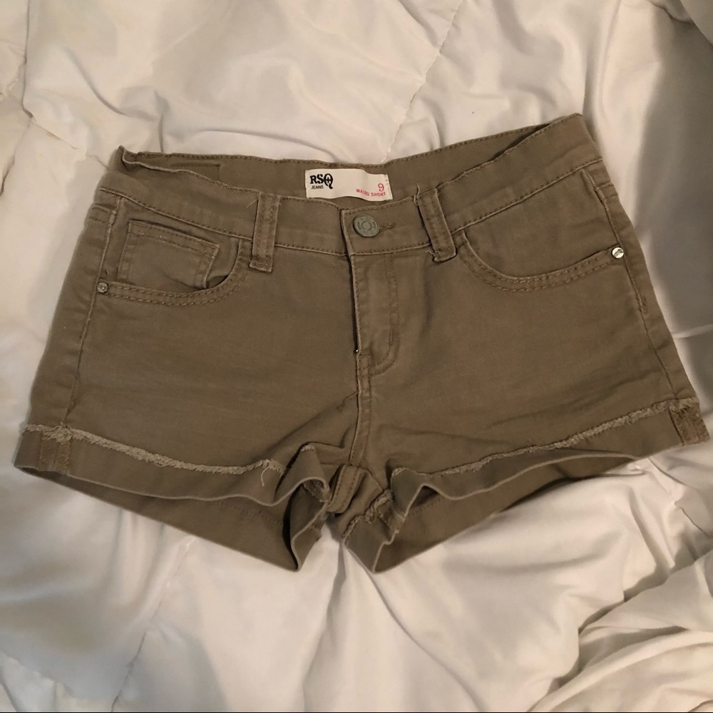 Khaki Malibu short shorts